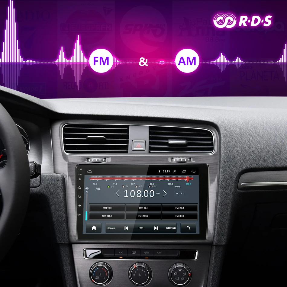 Jansite 4G RDS 1" автомобильное радио для Volkswagen Golf 7 VII- Wifi Android мультимедиа сенсорного экрана видеоплееры с CANBUS