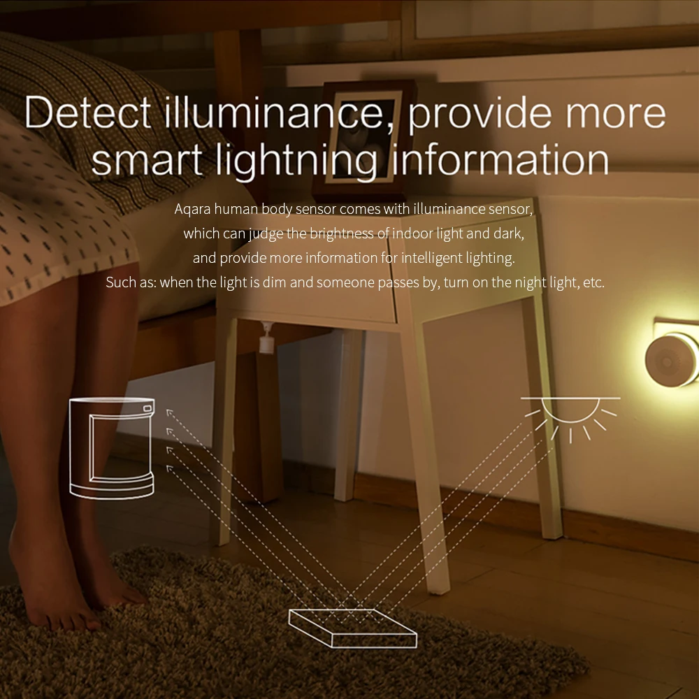 Датчик движения Aqara ZigBee Беспроводной сенсор для умного дома работает с домом Mi Home
