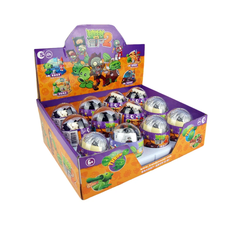 Фигурка конструктор Zombie2 игрушка гачапон экшн кукла из 4 стилей модель глухая