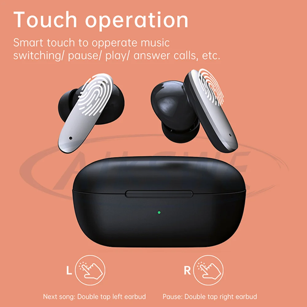 

AIKSWE TWS ANC True Wireless Earphones Hybrid Active Noise Cancelling Hi-Res Sound Bluetooth Game Earbuds Music Sports Headphone