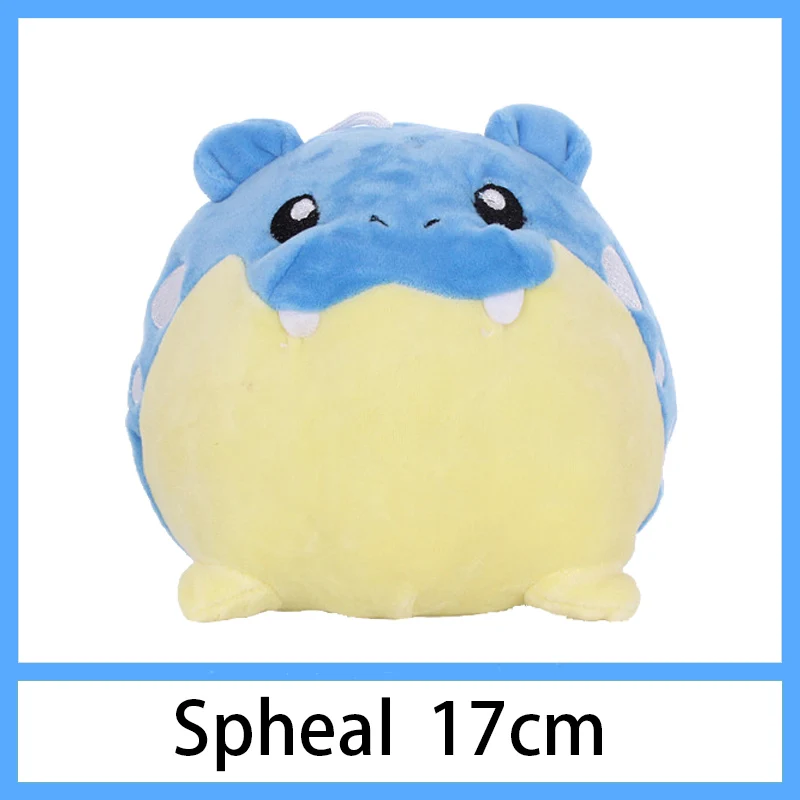Пикачу Squirtle Charmander Bulbasaur Eevee Jigglypuff Mewtwo плюшевый снорлакс кукла мягкая чучела Подвеска Дети Детские игрушки Подарки - Цвет: Spheal 17cm