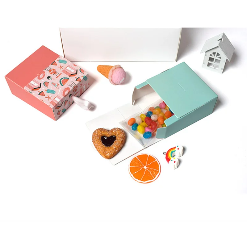 10 шт. розовые Звездные коробки для конфет Свадебные подарочные детского