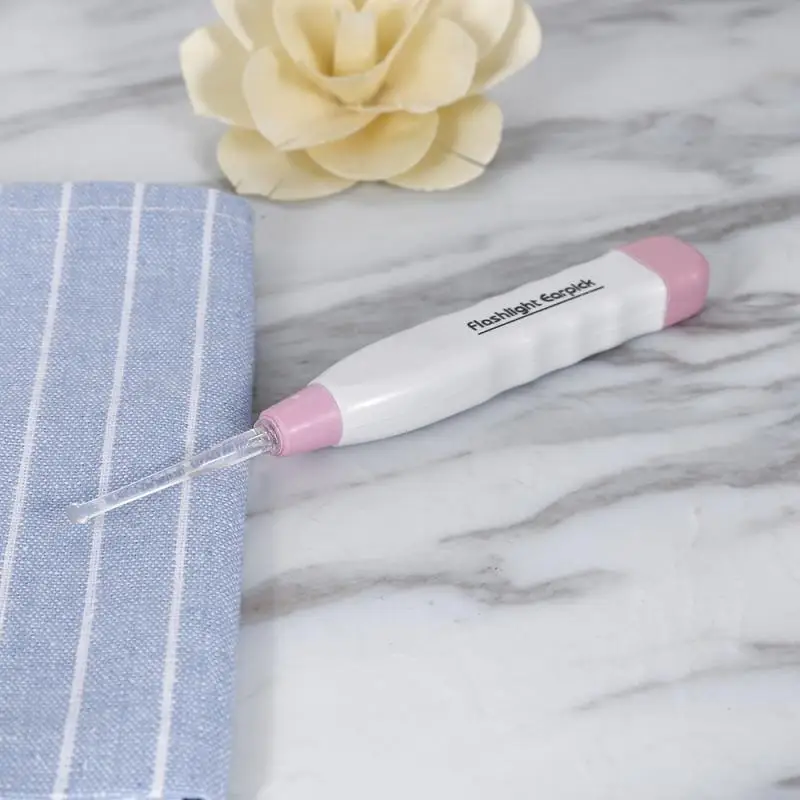 Модный ушной очиститель со светодиодным освещением Ушная ложка чистый фонарик