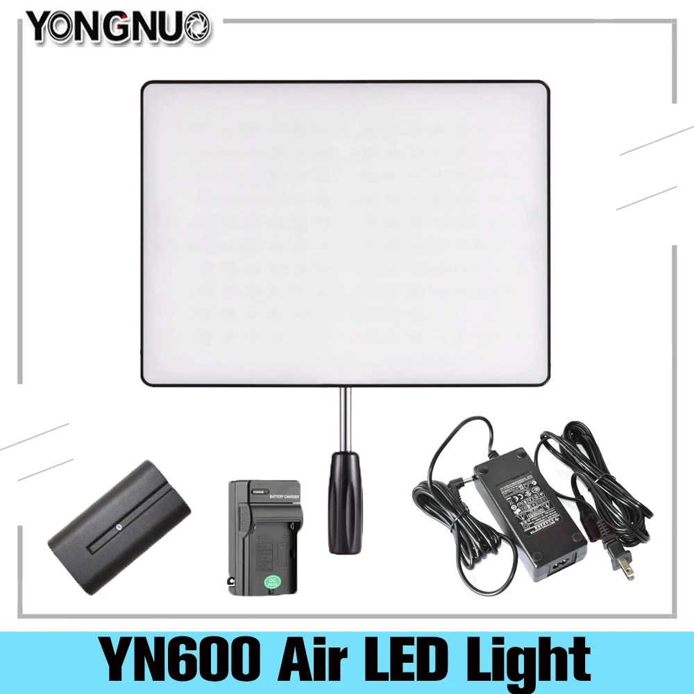 Светодиодная лампа для видеосъемки Yongnuo YN600 воздуха Bi Цвет/5500K Ультра тонкий