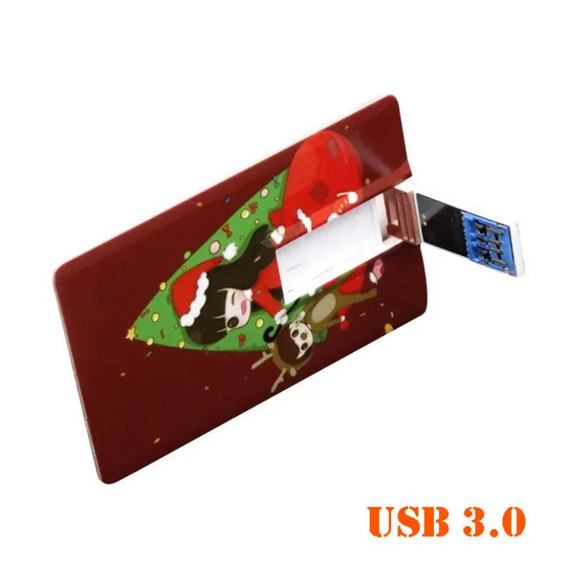 Пользовательский логотип OEM рекламная Супер тонкая кредитная карта USB 3.0 4g 8g