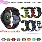 Браслеты для умных часов, аксессуары для Garmin Fenix 5S 5 5X Plus 1 2 3 HR 6X Pro 6 6S S60 MK1, быстросъемный силиконовый спортивный ремешок