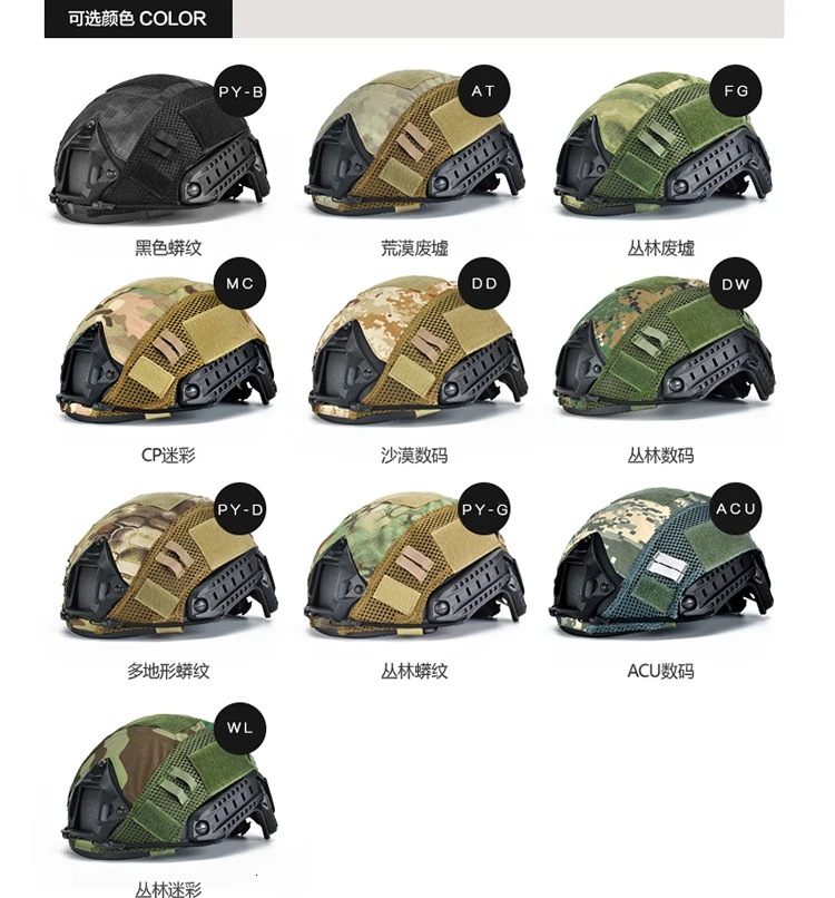 Wargame gear CS окружность головы 52-60 см molle LOOP декоративная тактическая крышка для шлема тканевая страйкбольная Пейнтбольная быстрая Крышка для шлема