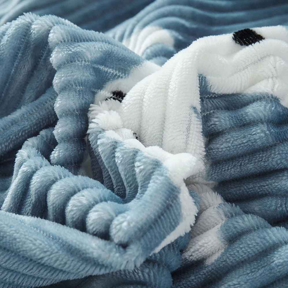 Зимнее мягкое и теплое одеяло из кораллового флиса покрывало Милая мультяшная