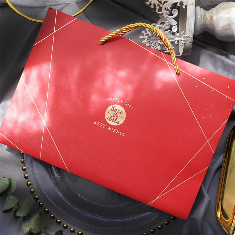 5 шт. бумажные пакеты тоуты для украшений 55|Подарочные сумки и упаковка| |