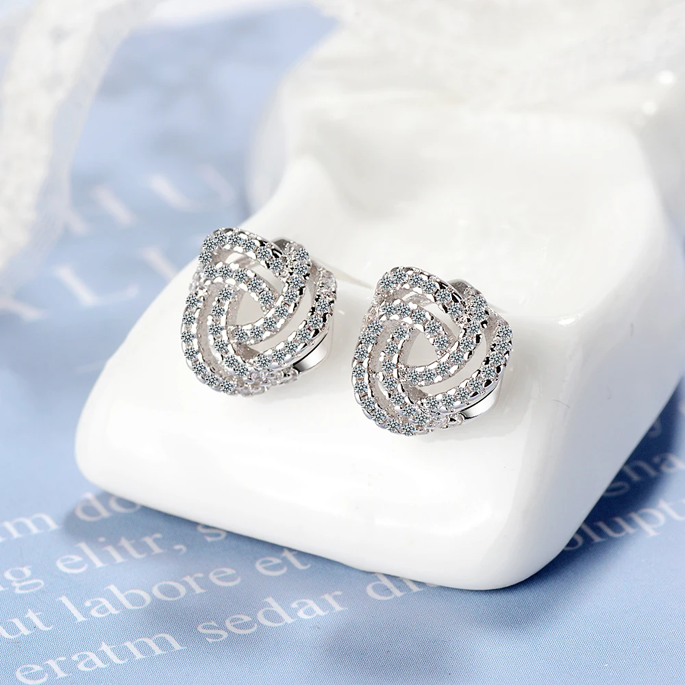 Женские серьги гвоздики из серебра 925 пробы с круглым шариком|Серьги-гвоздики| |