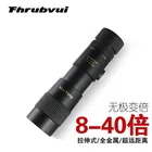 8-40x40 монокулярный телескоп компактный выдвижной зум водонепроницаемый Bak4 профессиональный HD ED Стекло