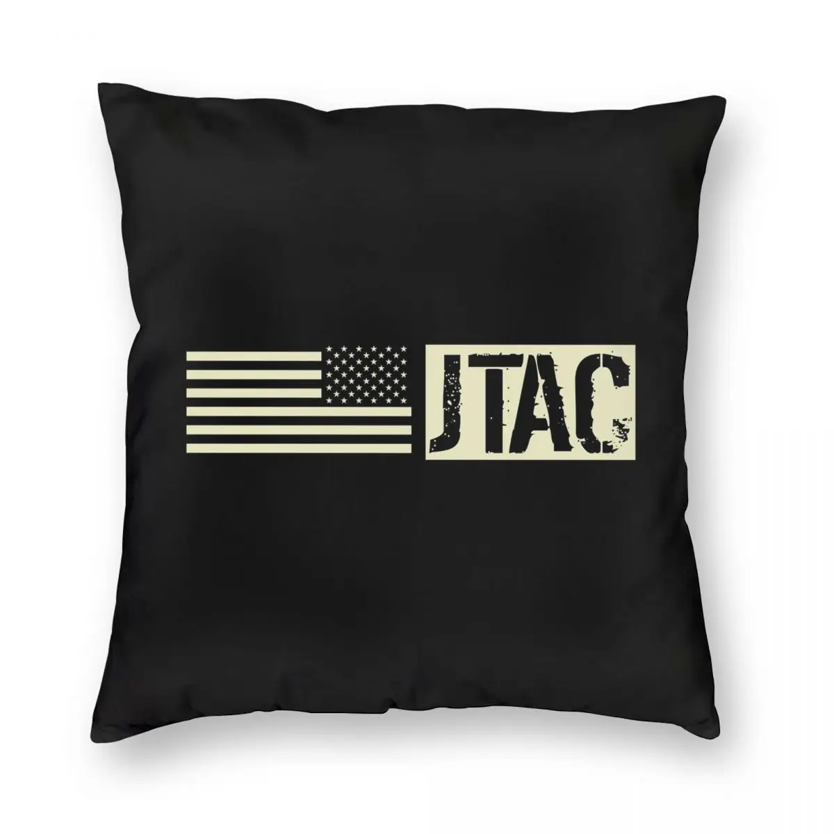 

Квадратная наволочка JTAC из полиэстера и льна, бархатная креативная декоративная Автомобильная Наволочка на молнии, 18 дюймов