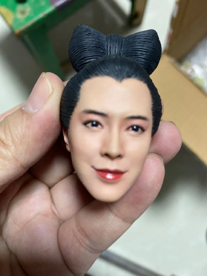 

Голова древней девочки в масштабе 1/6, резная модель китайского призрака Xiao Qian, подходит для тела 12 дюймов