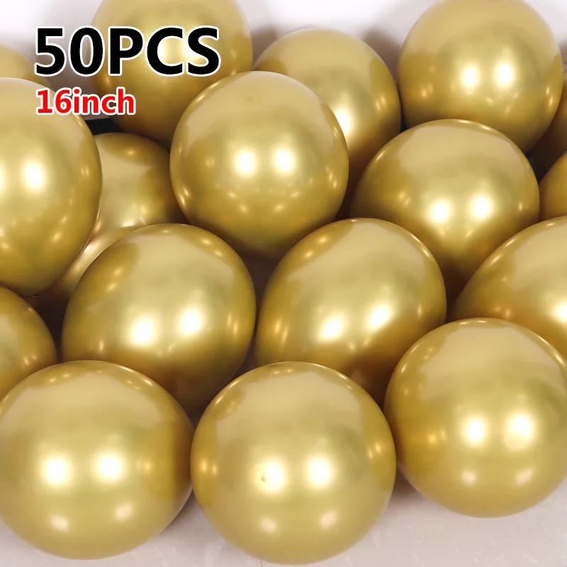 50 шт. 16 металлические шары букет жемчужный шар Свадебные товары для дня рождения |