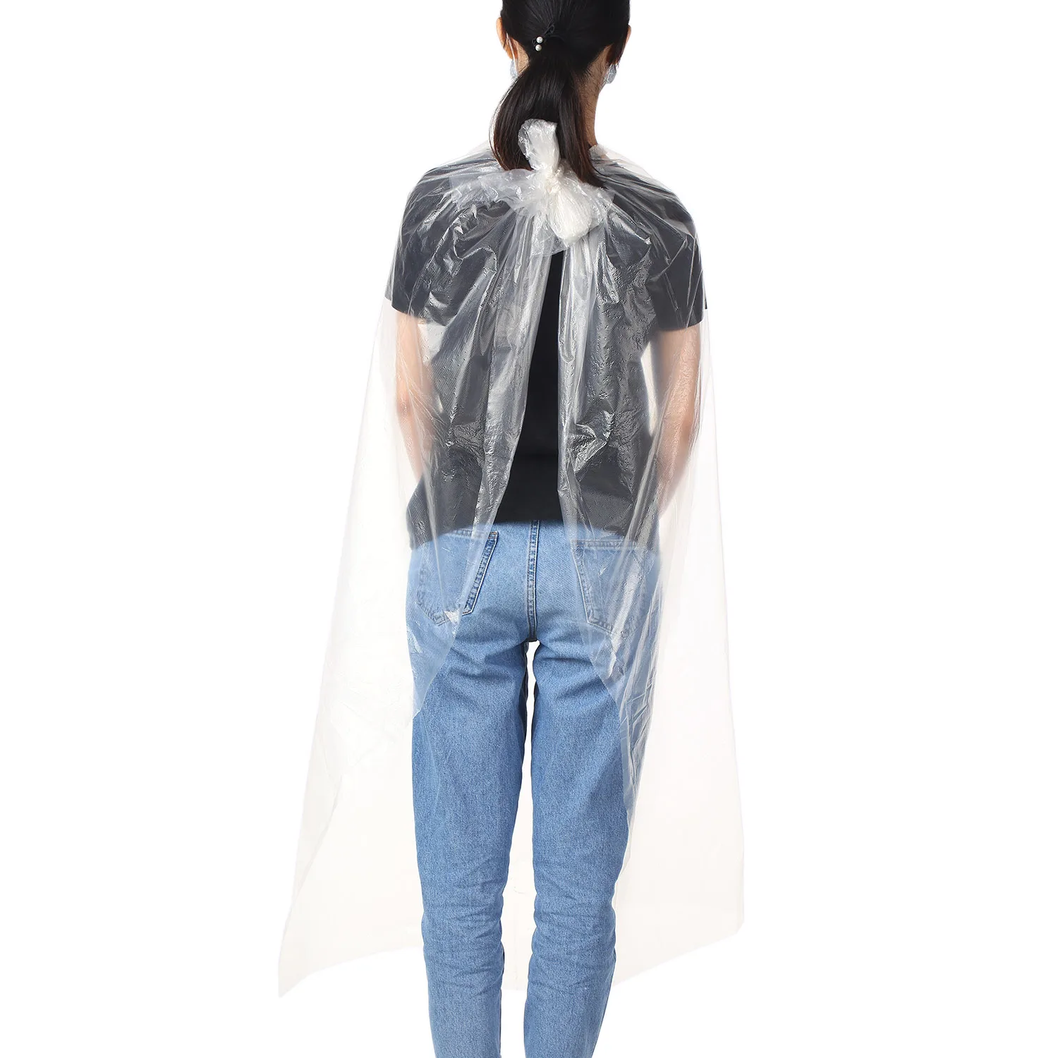 50 листов одноразовые накидки для салона волос Водонепроницаемый Стрижка фартук