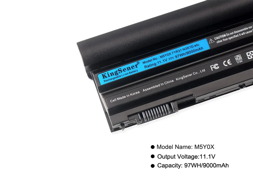 Аккумулятор KingSener M5Y0X для ноутбука DELL Latitude E6420 E6520 E5420 E5520 E6430 E5530 E5430 71R31 NHXVW T54FJ 11 1 V 97WH