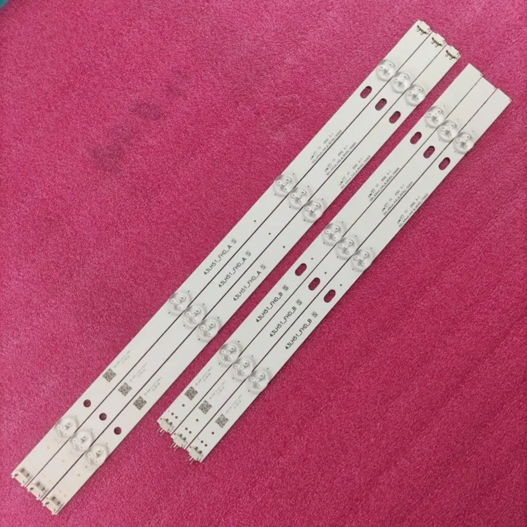 6 светодиодный ных панелей для подсветки 43LH590V 43LF510V 43LF5100 43LH5100 43LH570A 43LH520V 43LH511T 43LH513V 43LJ515V 43LH510V 43LH570V