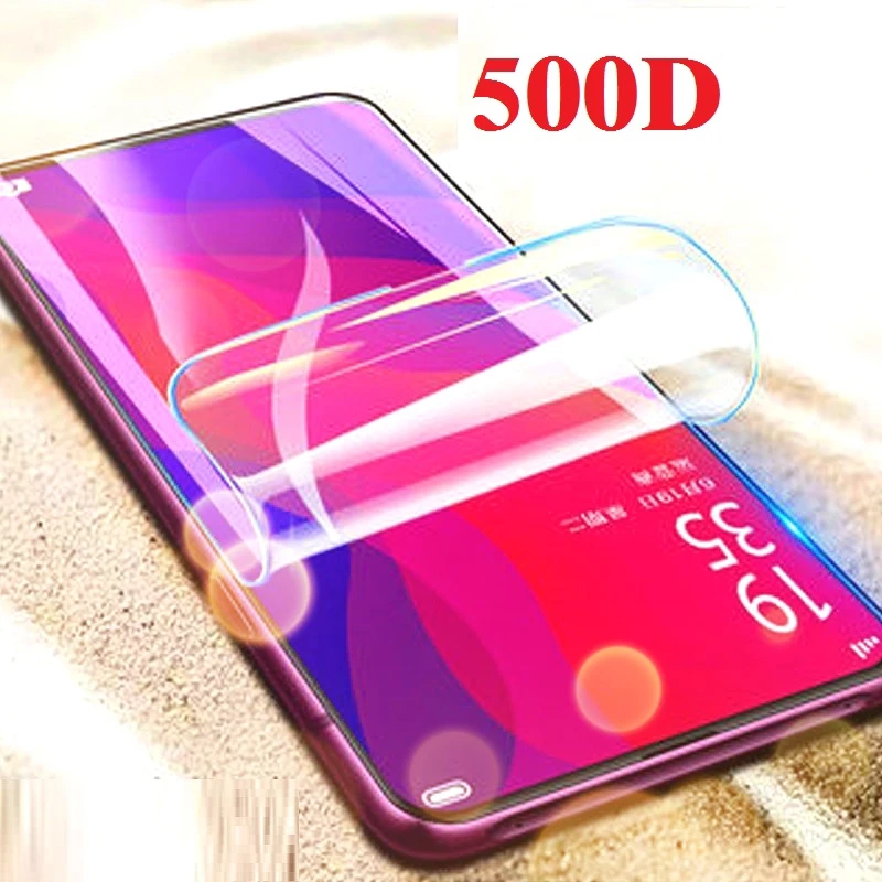 

Sensitive Transparent Hydrogel Film For OPPO A91 A8 3D Full Cover Curved Soft Screen Protector Not Glass