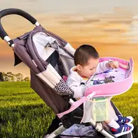 Child Baby Carriage Car Seat Tray Plates with Net Storage Waterproof Baby Car Cartoon Play Table Toy Holder Storage Baby Fence