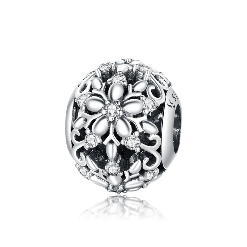 DECORAL подлинный 100% Стерлинговое Серебро 925 пробы резная Подвеска из снежинок