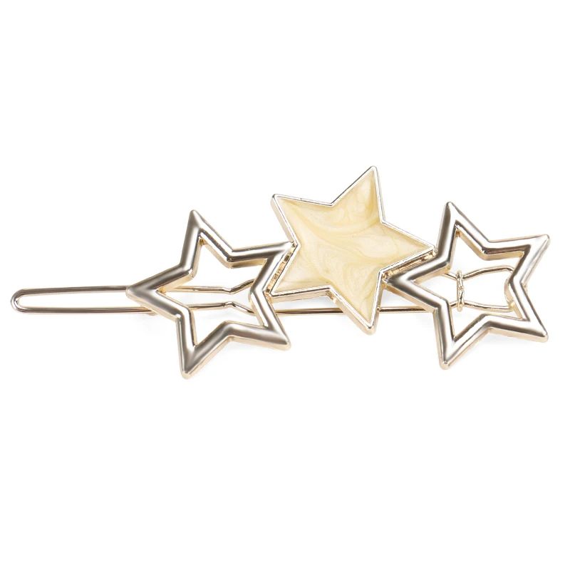 

New Cute Star Hair Clips High Quality Gold Star Hair Clip Fashion Star Hair Pins for Girls
