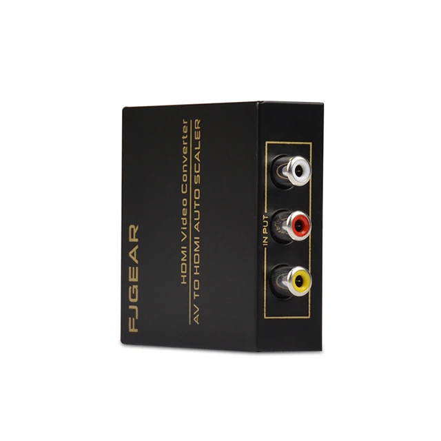 Av в hdmi конвертер RCA AV HDMI CVBS коробка видео адаптер для HD ТВ ПК DVD Xbox проектор |