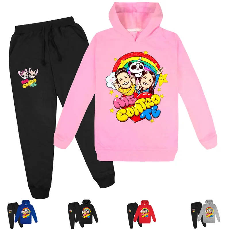 

Me Contro Te Children's Wear Spring and Autumn Long Sleeve Sweater Set Toddler Girl Fall Clothes 2021 Costumes for Kids Hooded