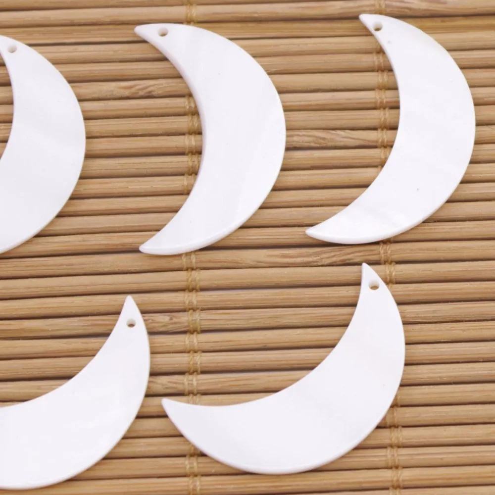 5 шт. Лунная ракушка натуральная кожа фотоэлемент сделай сам белый черный на