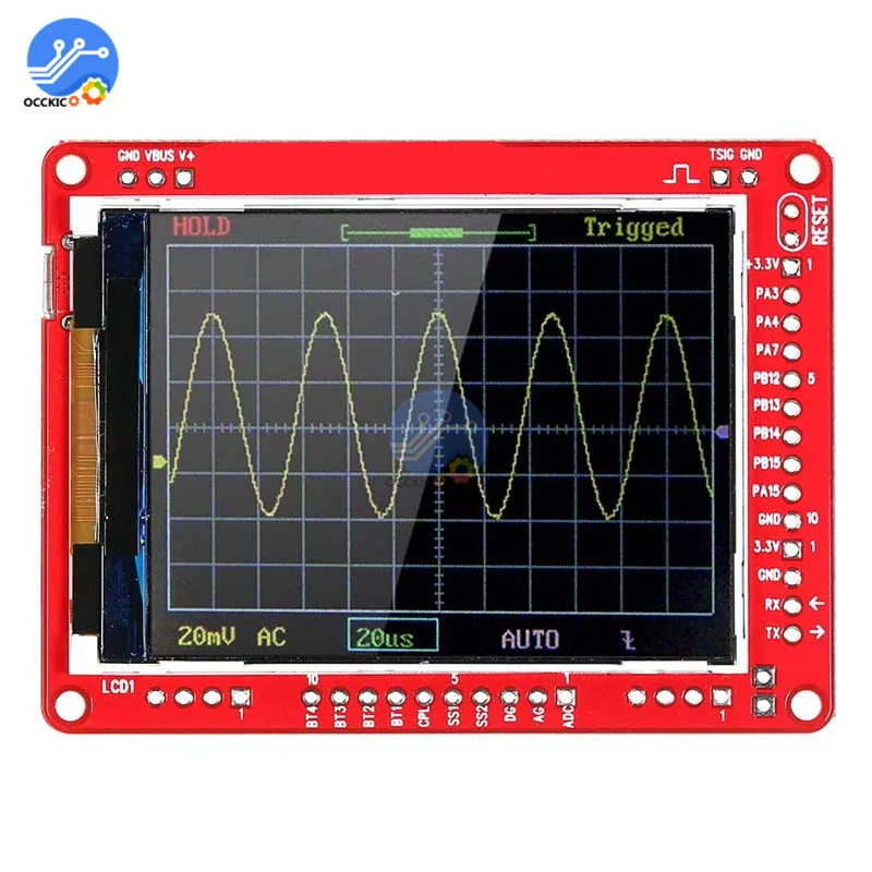 Цифровой мини осциллограф полностью собранный обновленный без чехла|Запасные