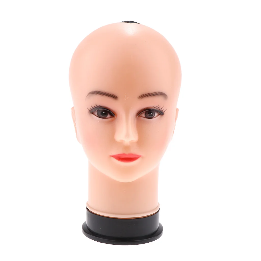 

Bald Female Make-up Manikin Head Cosmetology Mannequin Head for Beach Hat/Beret/Bucket Hat/Baseball Cap