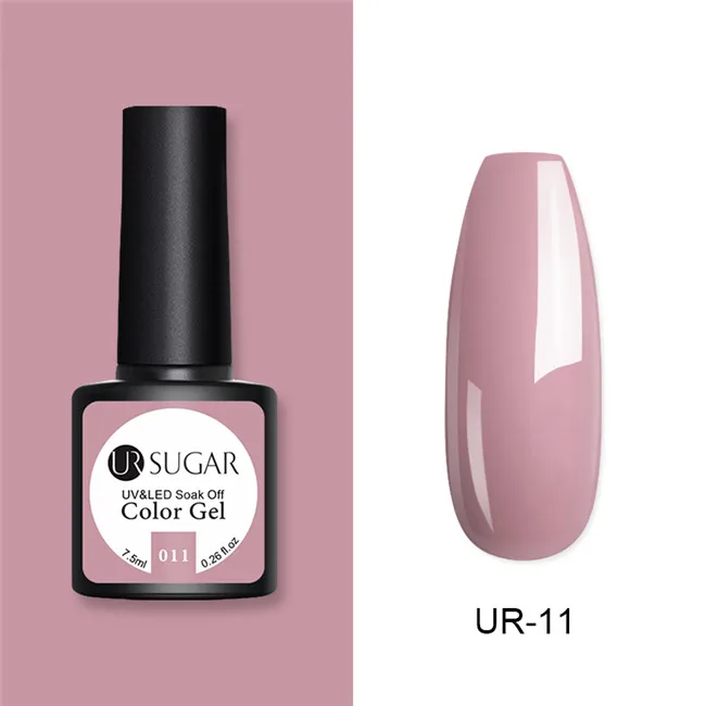UR-11 Ur Sugar 7,5 мл замачиваемый УФ-гель-Лак Блеск красная серия Полупостоянный Гель-лак для нейл-арта светодиодный Гель-лак - Цвет: UR-11