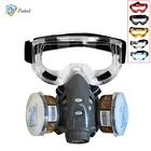 Профессиональная полумаска для защиты от пыли с широким видением, защитные очки, картридж для фильтрации углерода для распыления, покраски, безопасная работа