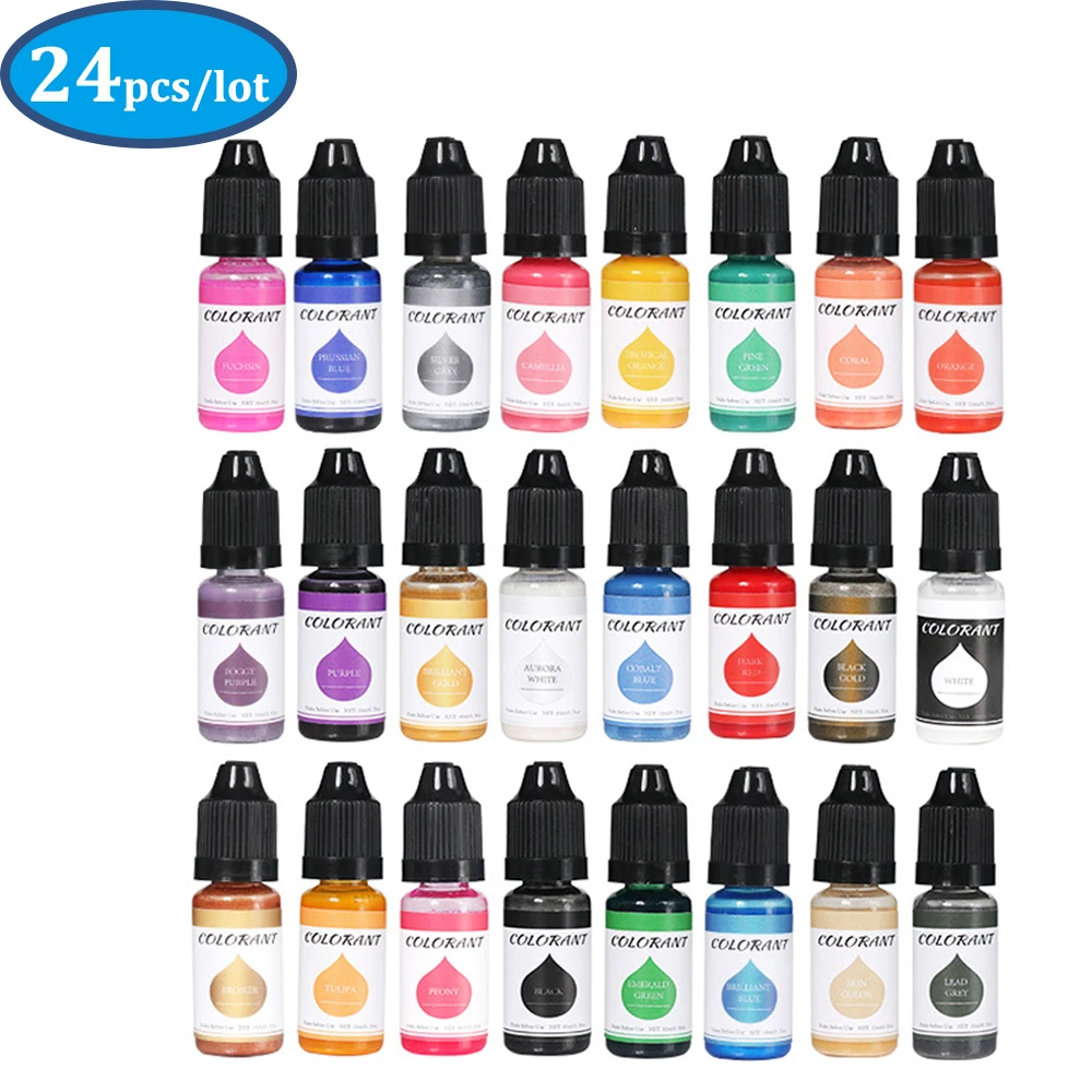 

24 Colors/box DIY Candle Wax Pigment Colorant Non-Toxic Soy Candle Wax Pigment for Scented Candle Handmade Soap Making Material