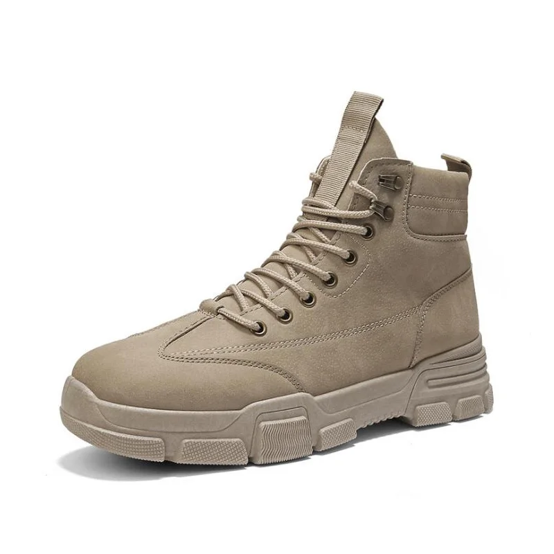 

Brand New Men Boots Autumn Winter Street Fashion Men Shoes Leather Casual Shoes Ankle Martin Boots