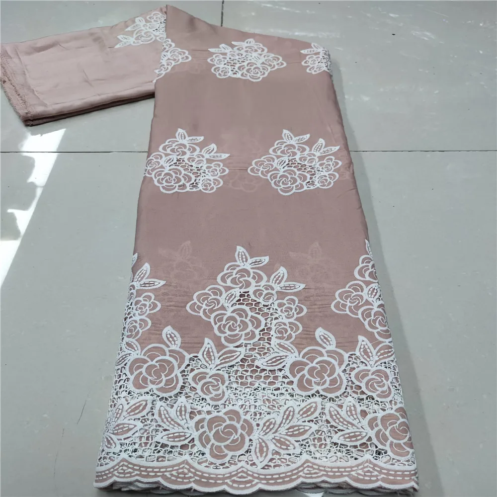 

(5yards/pc) latest African hollow out cotton lace fabric soft Swiss voile lace fabric with embroidery for party dress