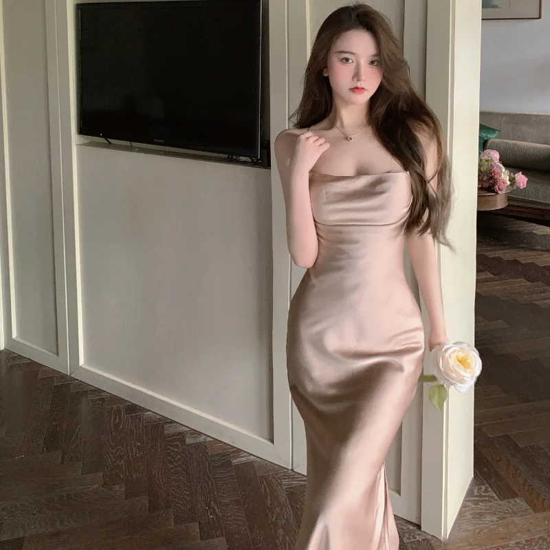 

Summer Sling Dress Women Clothes Temperament Cross Straps Backless Dress Ladies Sexy Nightclub Dresses 2021 New vestidos
