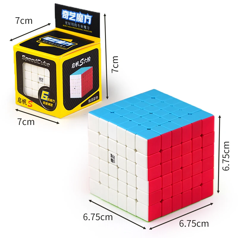 Qiyi Qifan S 6x6 Magic Neo Cube Puzzle Toy NEW 6x6x6 Professional Speed Cubes Educational Toys Champion Competition Cubo | Игрушки и