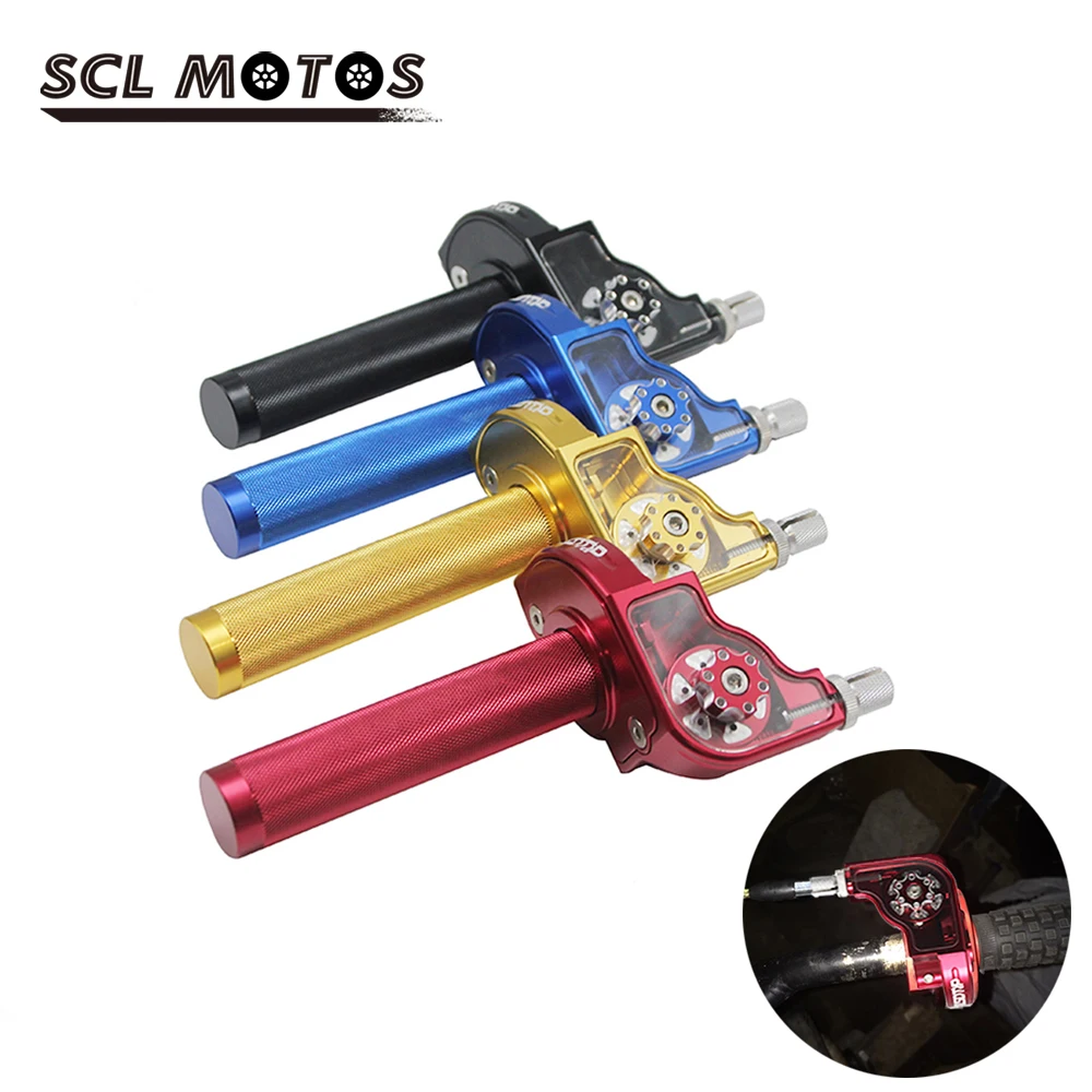 SCL MOTOS CNC алюминий 22 мм мотоцикл Быстрый Твистер газ дроссельной заслонки Ручка