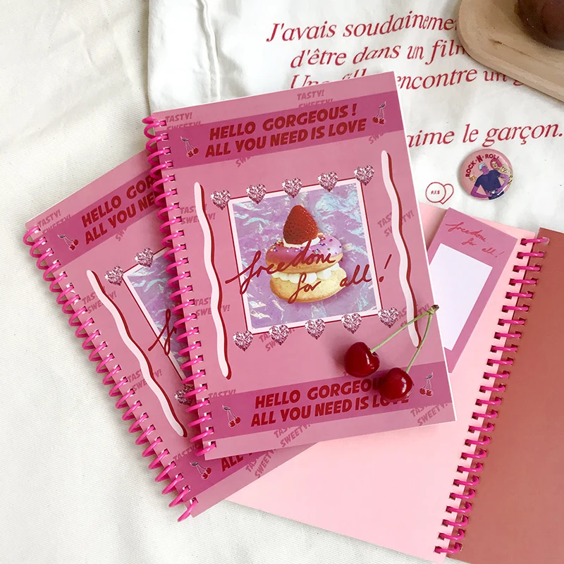 SIXONE INS вкусный торт А5 катушка книга цветная пустая тетрадь Корея милая девушка альбом для рисования дневник