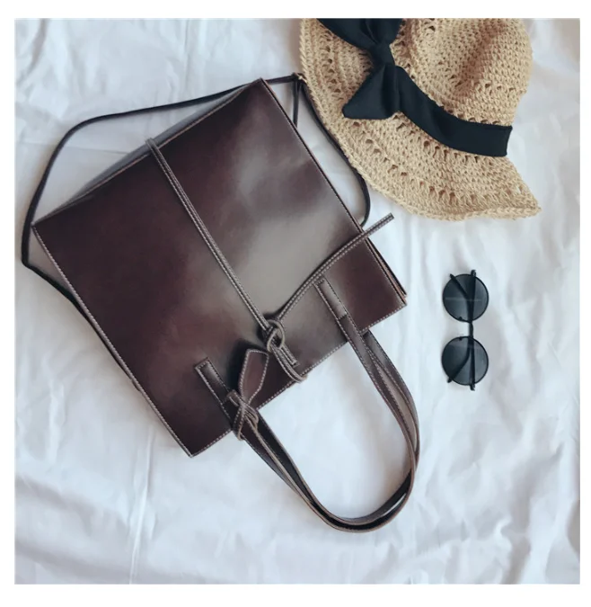 

New women's large bag brief fashion girl's tote bag cross body vintage shoulder casual messenger bag large capacity k259825