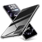 Чехол для Samsung S21, прозрачный силиконовый чехол для телефона Samsung Galaxy S21 Plus S 21 S21Plus S21Ultra, противоударные чехлы