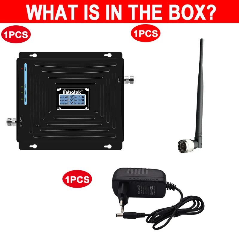 

Lintratek 850 900 2100 2G 3G Cellular Repeater Booster GSM UMTS 850mhz 900mhz 2100mhz Amplifier for amplificar dados e chamadas
