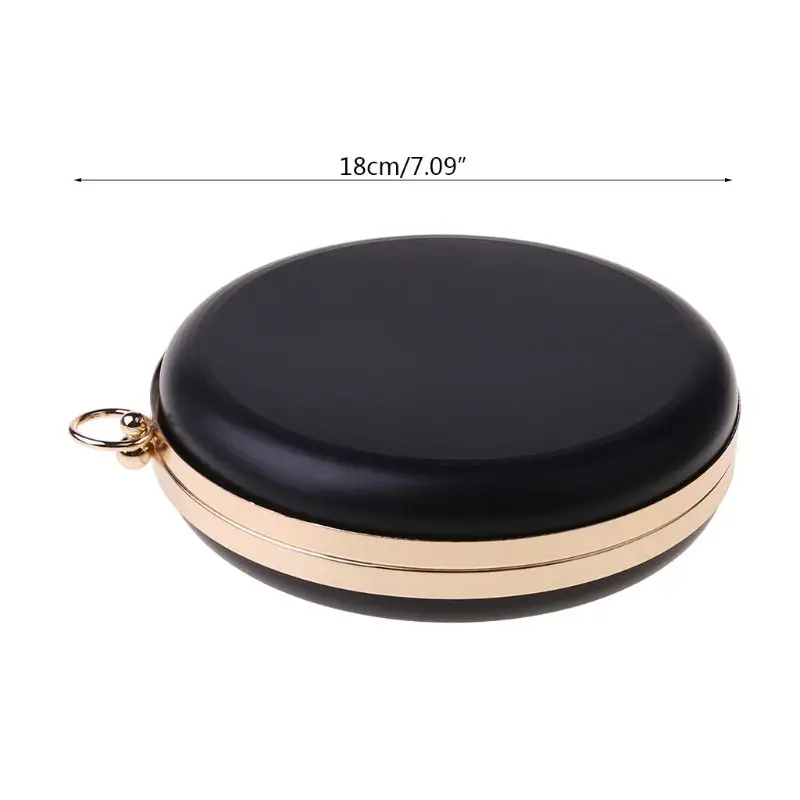 Новинка 18 см металлические застежки обеденная круглая бокс-кошельки для сумок