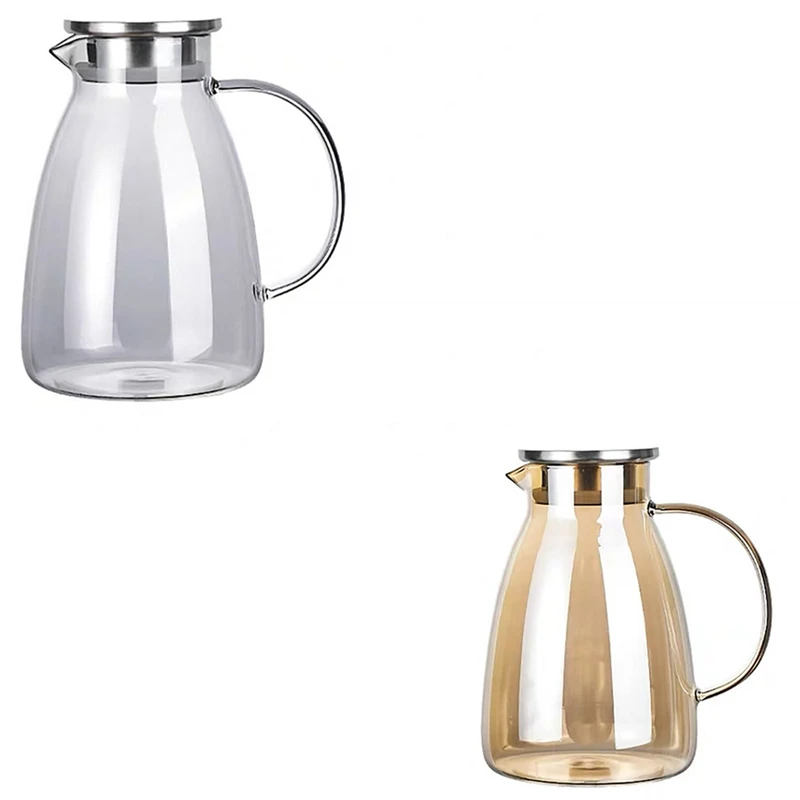 

LBER Nordic High Borosilicate Large Capacity Glass Cold Kettle Household 1800Ml Kettle Flower Tea Coffee Kettle
