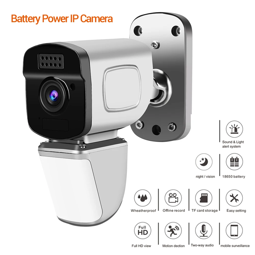 WiFi камера 1080P перезаряжаемая на батарейках CCVT IP камера безопасности наружная Водонепроницаемая облачная/MiscroSD карта 128G Max Store
