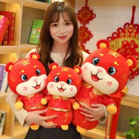 2022 chinese tiger year stuffed dolls chinese new year gift plush toy gift for company annual kids boy and girl birthday gift