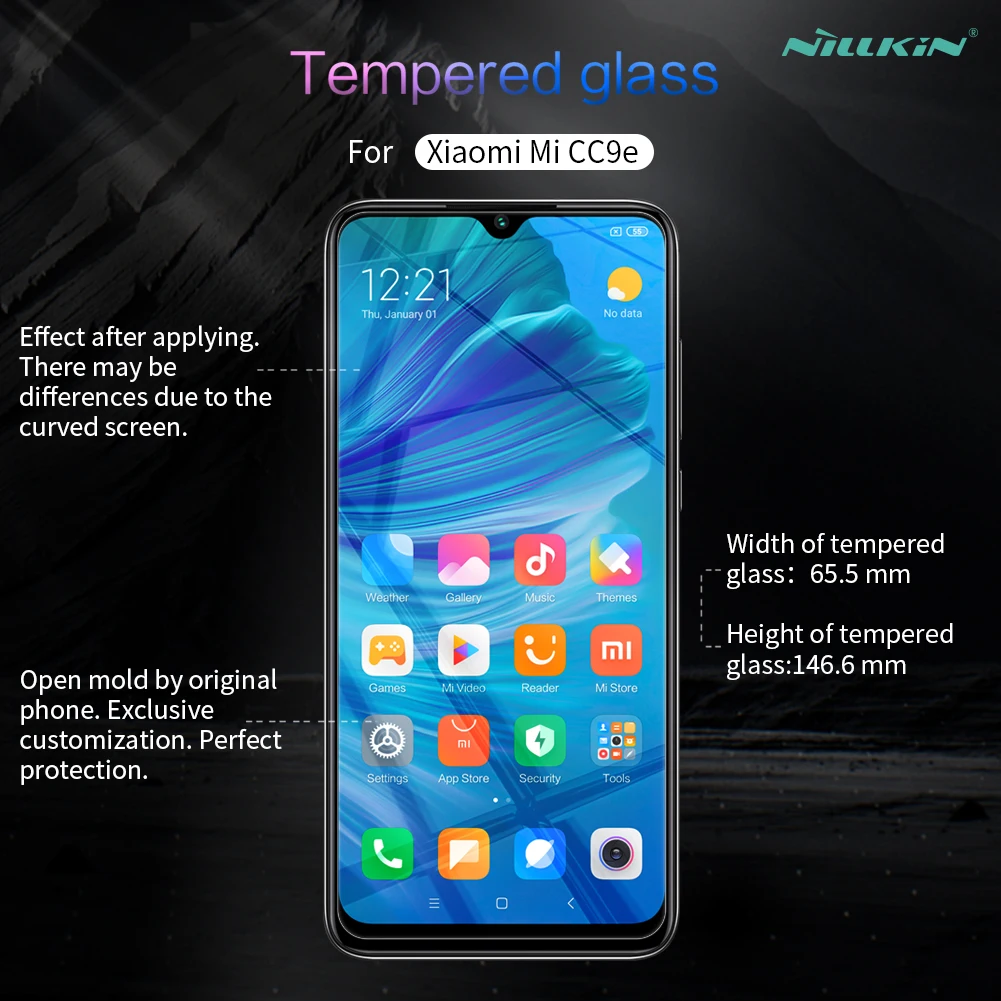 NILLKIN для Xiaomi mi 9 8 9 T Pro mi 9 8 SE A3 CC9 протектор экрана из закаленного стекла H+ Pro для Xiaomi Redmi Note 8 7 Pro стекло