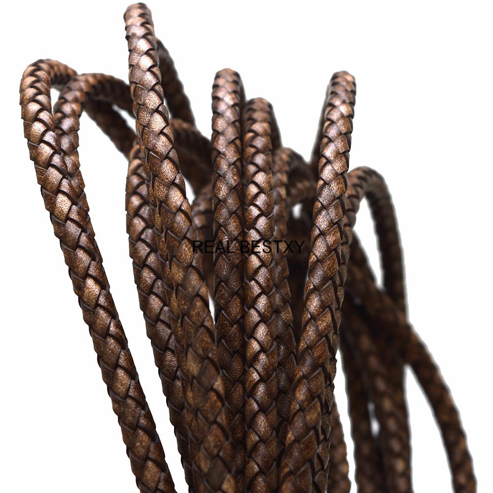 1 м ретро коричневый первый слой веревка из воловьей кожи 6 мм натуральный