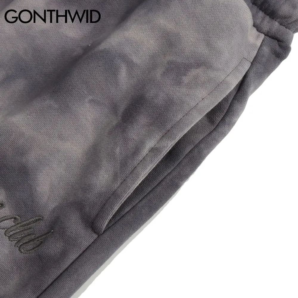 

GONTHWID Short Sweatpants Streetwear Tie Dye Baggy Short Sweat Pants Casual Mens Hip Hop Fashion Harajuku Knee Length Trousers