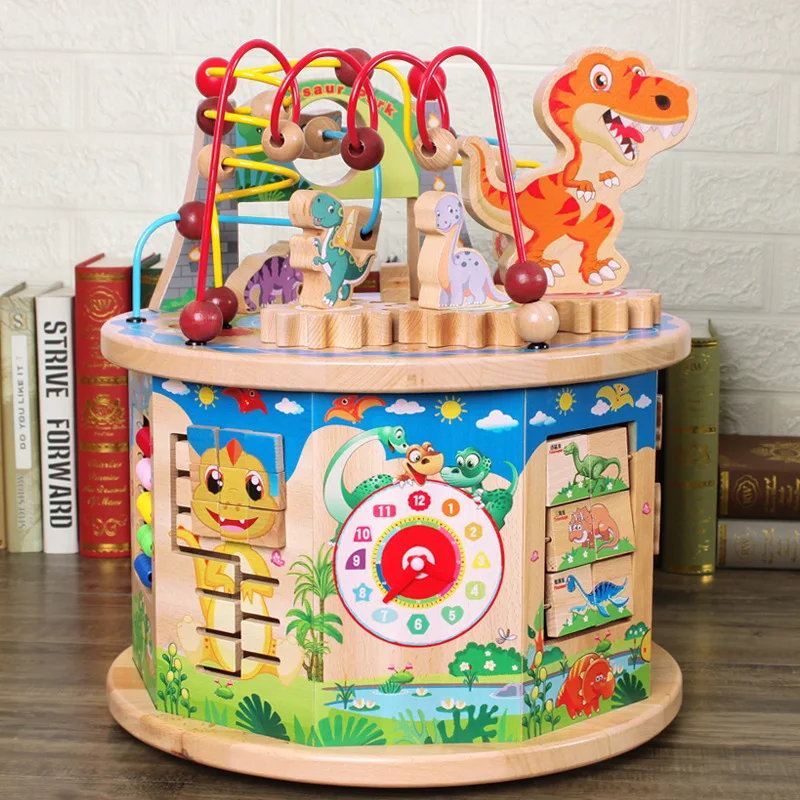 Девятислойный динозавр многофункциональная бусина Коробка С Сокровищами